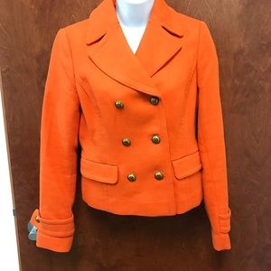 Banana Republic Orange Pea Coat Size XS